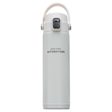 Sitarayuri 手提彈跳保溫瓶 ZF-079, 白色, 1個, 500ml
