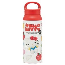 Skater 登山扣不鏽鋼保溫保冷水瓶 STBC6, Hello Kitty, 1個, 600ml