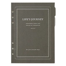 아이코닉 저니 6공 바인더 만년 플래너 다이어리 속지 A5 세트 03 먼슬리, 176매입, 1개