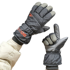 Goski LUMION 男性單板滑雪滑雪手套 雙手穿戴組, 灰色, 1套