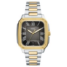 FOSSIL 男士 Crosby 方形金屬手錶 FS6123