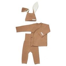 PEEKABOO 新生兒用 Nouveau 兔子紗布衣3件組