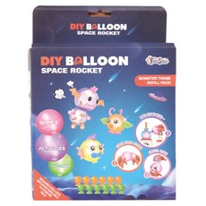 I'CLE DIY 太空火箭 Unice 打氣機補充包 75p 組, 混合色, 1套