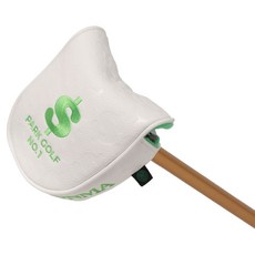 BUKURO HONMA 美元圖案燙金桿頭套, 白色, 1個