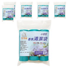 生活家 環保垃圾袋6件組 清潔袋 中款, 1套, 20L