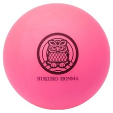 BUKURO HONMA 霧面 VIVID 高彈性 遠距 公園高爾夫球 6cm, 粉紅色, 1個, 1入