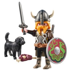 Playmobil 摩比人 維京人與警犬公仔 71755, 1個