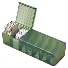 Make Mine 分隔式多功能電線整理收納線材, 深綠色, 1個