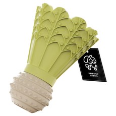 멍냥 강아지 배드민턴 셔틀콕 공 라켓 장난감, 그린, 1개