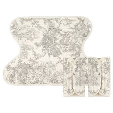 이몽 뜨왈드주이 양면 아기띠 침받이 어깨패드 2p + 앞보기 세트, 그레이, 1세트