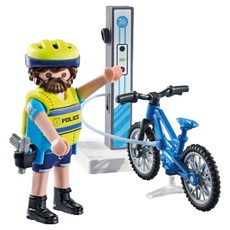 Playmobil 摩比人 自行車巡邏公仔 71732, 1個
