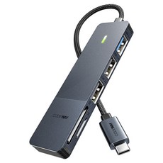 코드웨이 5포트 USB A타입 C타입 멀티허브 LA7105C, 혼합색상, 1개