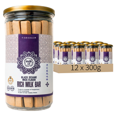 純新 Milk17 黑芝麻風味牛奶棒, 300g, 12個