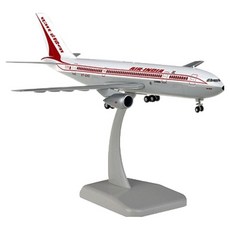 호간윙스 1/200 A300 B4 에어인디아 비행기모형 911670, 화이트, 1개 화이트, 1개