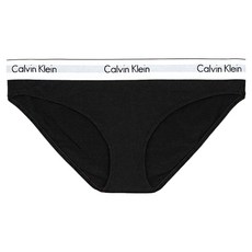 Calvin Klein 凱文克萊 underwear Cotton Bikini 寬鬆緊帶基本款 三角褲, 黑色