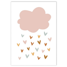 Dinaro 太陽 雲朵 彩虹 雨滴 海報 類型 8