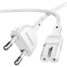 코드웨이 국산 AC 8자코드 전원케이블 화이트, 1개, 1.2m