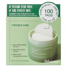 JMsolution 肌司研 茶樹控油淨瑕爽膚棉, 100片, 170ml, 1組