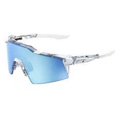 100% 運動競速系列太陽眼鏡 SL 60008-00031, 拋光透明 + 超級藍色多層(鏡面), 1個