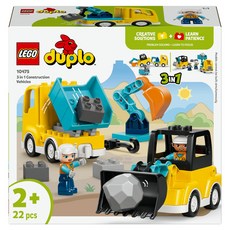 레고 듀플로 3in1 건설 차량 10475, 혼합색상, 1개