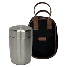 Hotcom 不鏽鋼真空保溫便當粥桶, 銀色, 1個, 530ml