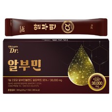 Cellgate Dr. Albumin 黃金 α-乳白蛋白 18.18ml x 15包, 300g, 1個