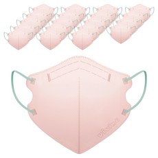 케이리얼 비비무 마스크 주니어용, Baby pink, 1개, 20개입