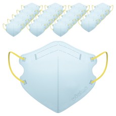 케이리얼 비비무 마스크 키즈용, Ice blue, 1개, 20개입