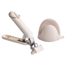 Homely Zakka 多功能高顏值防燙工具2件組, 奶油白, 1套