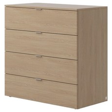 일룸 그립 1000폭 서랍장 방문설치, 샌드오크, 4단