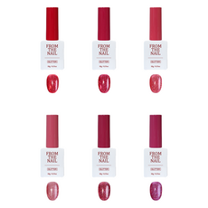 FROM THE NAIL Cherry Bomb 反光糖漿凝膠指甲油 10g x 6款套組, FG259, FG260, FG261, FG262, FG263, FG264, 1套