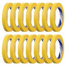 OON 마스킹 테이프 노란색 15mm, 14개