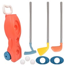 오즈토이 리틀 스윙 키즈 골프 완구 세트 a-1v07, 주황, 1세트