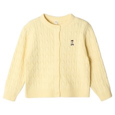 스파오키즈 아동용 코튼블렌드 쿠디 케이블 카디건