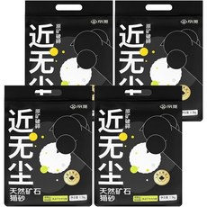 京覓 天然礦石貓砂 礦物貓砂, 2.5kg, 4包, 自然香味