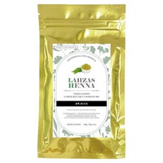 LAHZAS HENNA 專業級新款頂級染髮劑 100g, 黑色, 1個