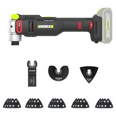 WORX 충전 멀티 커터 베어툴 세트 20V BL WU698.9, 1세트