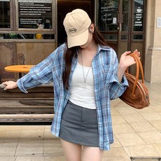 Awesomeful 女款Seylard法蘭絨格紋襯衫 A26SPST112808