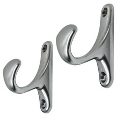 LIVINGiF 軟式單孔衣架, 鎳色, 2個