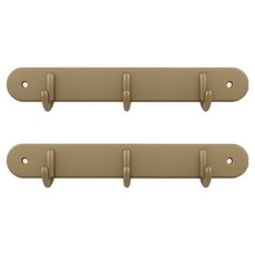 LIVINGiF 簡約壁掛板衣架, 鎳, 2個