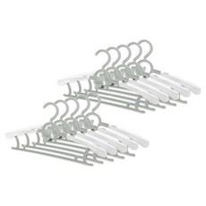 월드크린 길이 조절 미니 옷걸이, 그레이, 10개