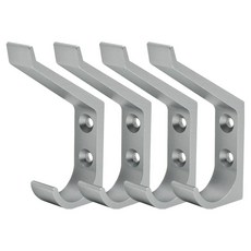 LIVINGiF 輕量鋁製雙層衣架, 灰色, 4個