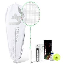 POWERMAX 全碳纖維超輕量羽球拍 AIRFLEX 380 薄荷綠, 1個, PMR1003-MR