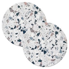 스토리빙 규조토 티코스터 컵받침, 그레이, 2개