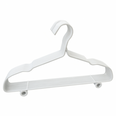 YOYOKI 特粗護肩帶勾衣架 白灰 橘粉 8支裝, 顏色隨機, 1套