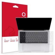 Skoko 超薄TPU鍵盤膜 + 手託保護膜套組 MacBook Pro 14 M5, 透明, 1套