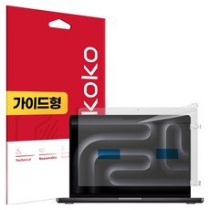 스코코 지문방지 저반사 액정보호필름 세트, 투명, 1세트