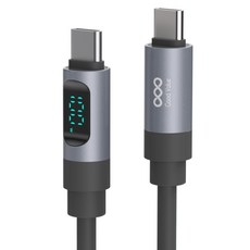 굿밸류 C타입-C타입 울트라 PD 100W 초고속충전 케이블, 블랙, 1개, 1m