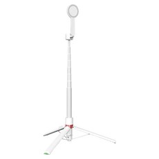 VOORCA 落地彈開3腳架/雙面磁吸自拍棒, 白色, 1個, WS-22001-11