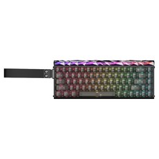AULA 狼蛛 Hero68HE AURA 毒蜘蛛 8K 有線鍵盤 翡翠王, 迷霧黑, 單一商品, 磁軸(磁鐵軸)